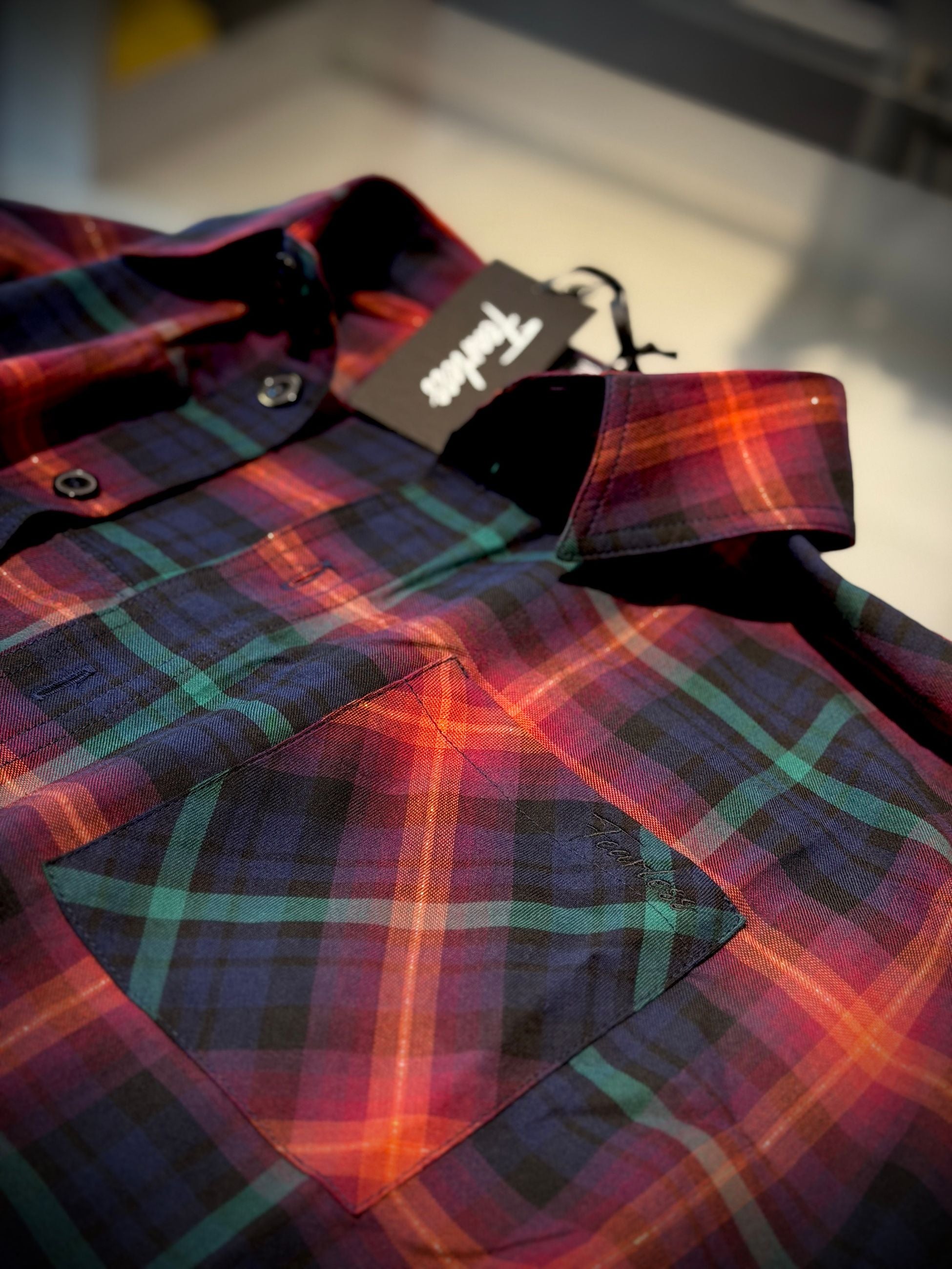 CAMICIA SHORT CHECK -  -