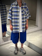 CAMICIA SHORT CHECK -  -