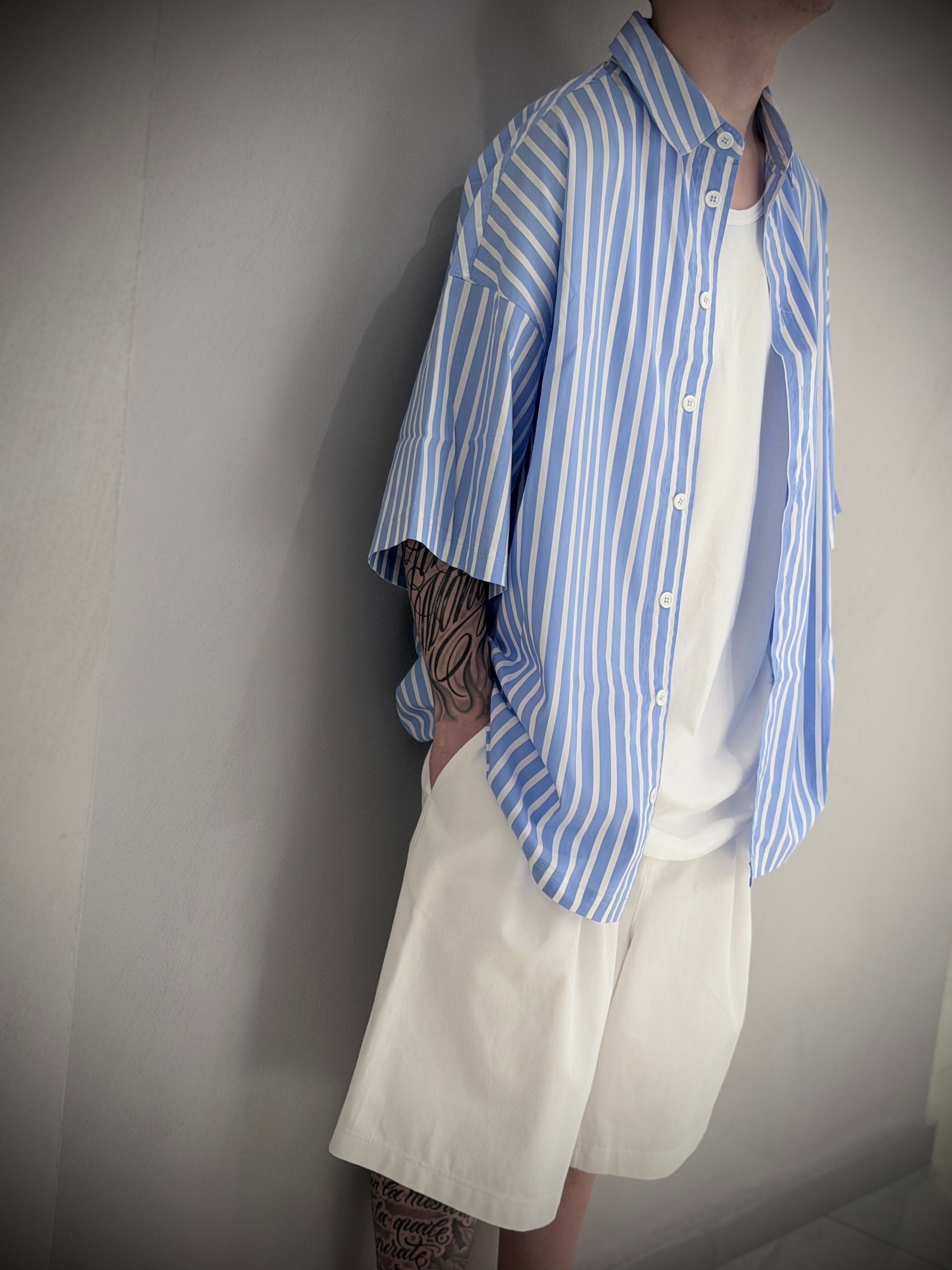 CAMICIA SHORT RIGHE -  -