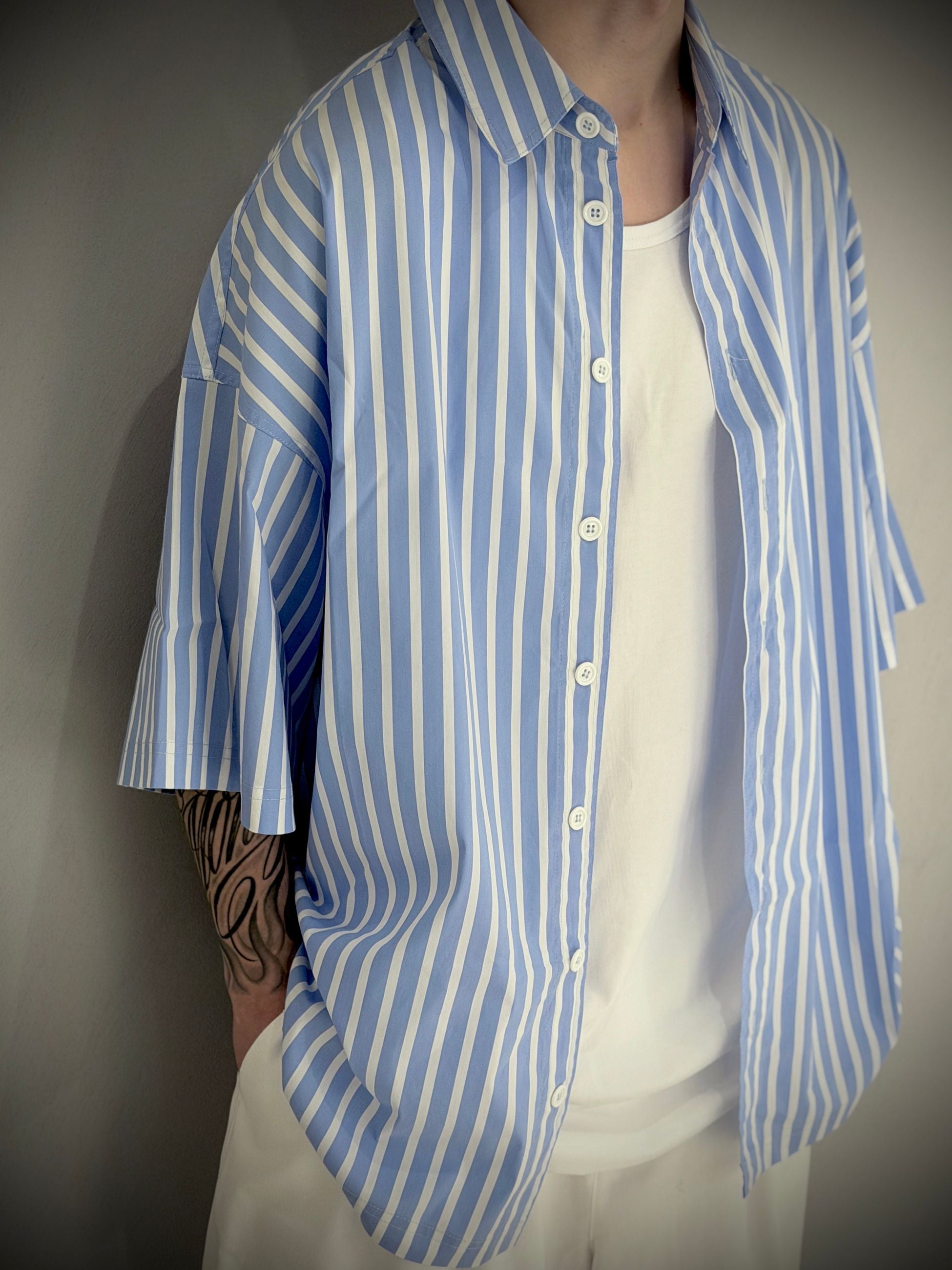 CAMICIA SHORT RIGHE -  -