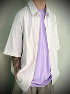 CAMICIA SHORT RIGHE -  -