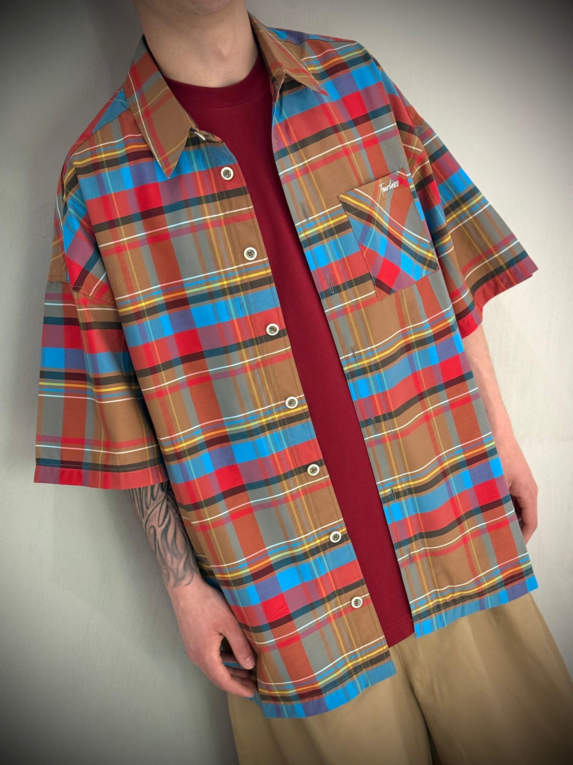 CAMICIA SHORT CHECK -  -
