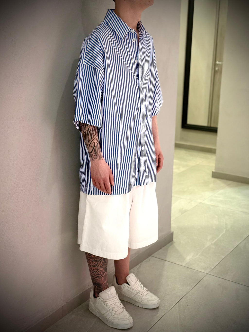 CAMICIA SHORT RIGHE -  -
