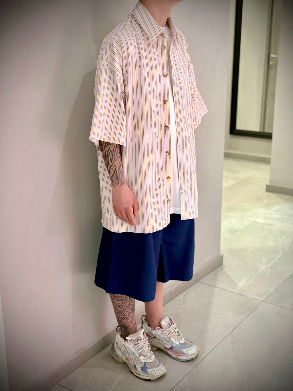 CAMICIA SHORT RIGHE -  -