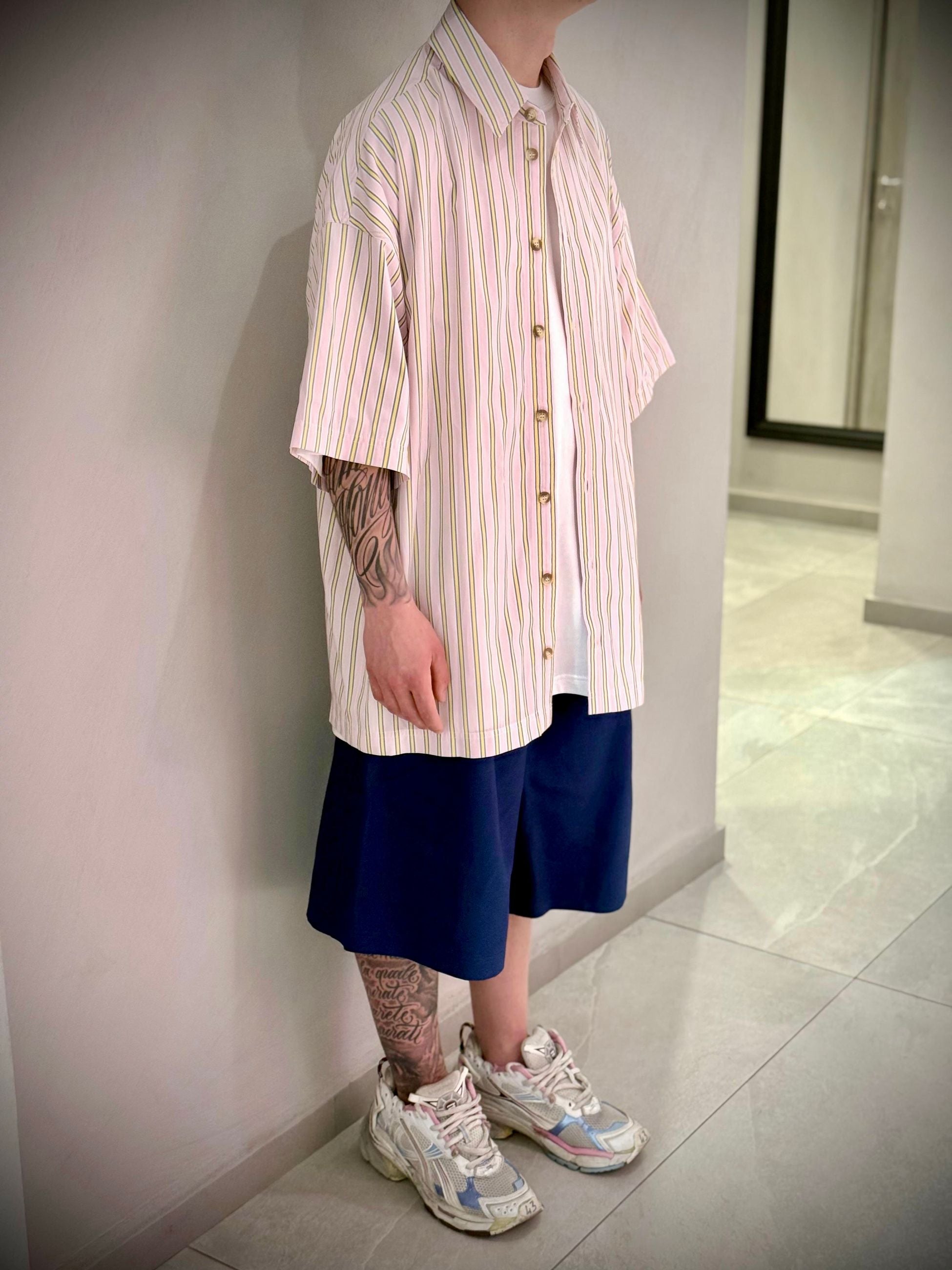 CAMICIA SHORT RIGHE -  -